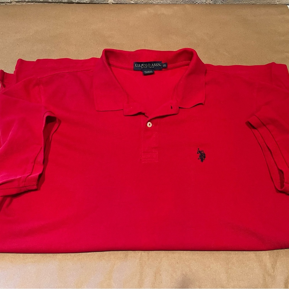 Men’s U.S. POLO ASSN. Size: XL. Solid Red